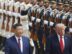 FOTODELDÍA PEKÍN (China), 14/05/2026.- El presidente chino Xi Jinping inspecciona una guardia de honor junto al presidente estadounidense Donald Trump durante una ceremonia de bienvenida en el Gran Salón del Pueblo en Pekín, China, este jueves.-EFE/ Maxim Shemetov / POOL