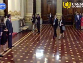 Así inicia la toma de posesión de Giammattei