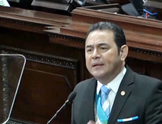 ¿Qué dice Jimmy Morales en su último informe?