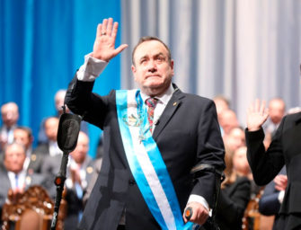 «Todos serán escuchados», dice Giammattei en su primer discurso como presidente