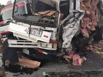 Automotor se queda sin frenos entre Totonicapán y Huehuetenango