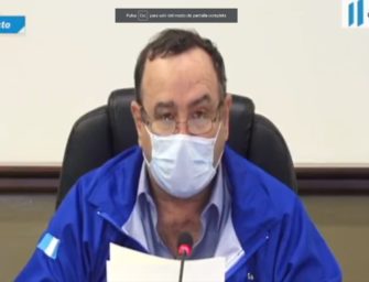 Giammattei hace oficial el toque de queda