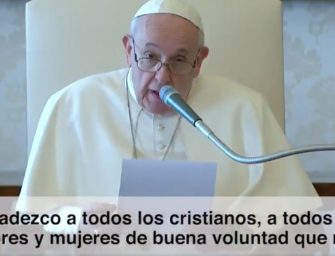 Papa Francisco invita a todos los cristianos a orar este miércoles al mediodía
