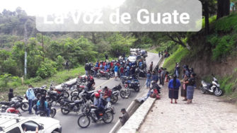 ¿Por qué protesta un grupo de motoristas en Sololá?