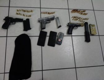 Capturados disparan contra PNC con armas ilegales