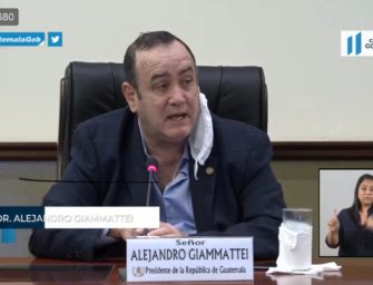COVID-19 | Giammattei: Hoy si es problema de la gente