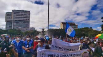 Pueblo Xinca y 48 Cantones protagonizan cuarto día consecutivo de protesta