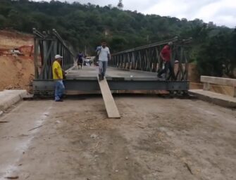 Estructura provisional reactivará paso en Chiquimula