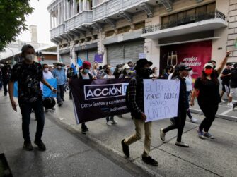 Nueva manifestación contra el gobierno se registra este sábado