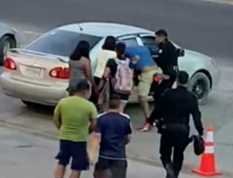 Hombre es capturado cuando golpeaba a una mujer
