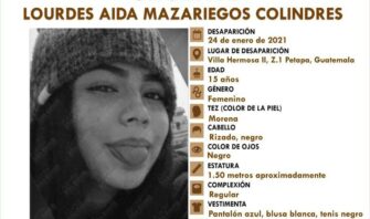 ATENCIÓN | Adolescente de 15 años desaparece en Petapa