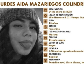 ATENCIÓN | Adolescente de 15 años desaparece en Petapa