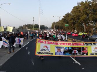 Inicia marcha para exigir la renuncia de Giammattei y de Consuelo Porras