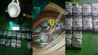 Incautan buque con veinticinco paquetes de cocaína