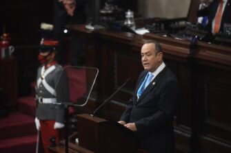 Giammattei brinda su informe anual de gobierno