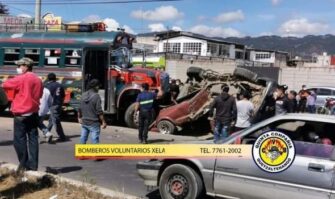 Fatal hecho de tránsito en Quetzaltenango, deja a tres fallecidos