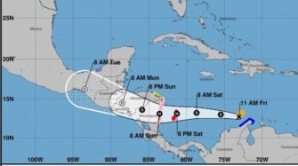 Se espera que entre, lo que ahora es, una tormenta tropical al país