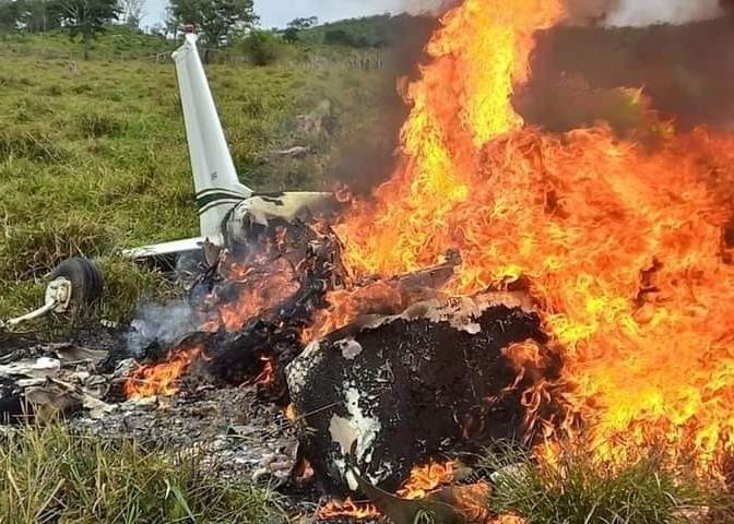 accidente en avión