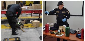 Policía encuentra cocaína escondida en veladoras