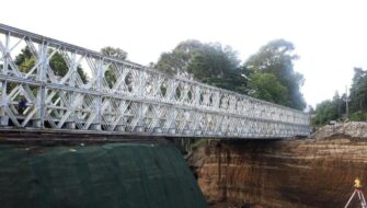 Inauguran un puente temporal en la ruta al pacífico para aliviar el tráfico
