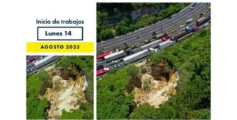 Nuevo socavamiento en ruta al Pacífico genera preocupación en San José Villa Nueva