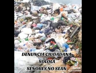 Denuncia por acumulación de basura cerca del lago Atitlán