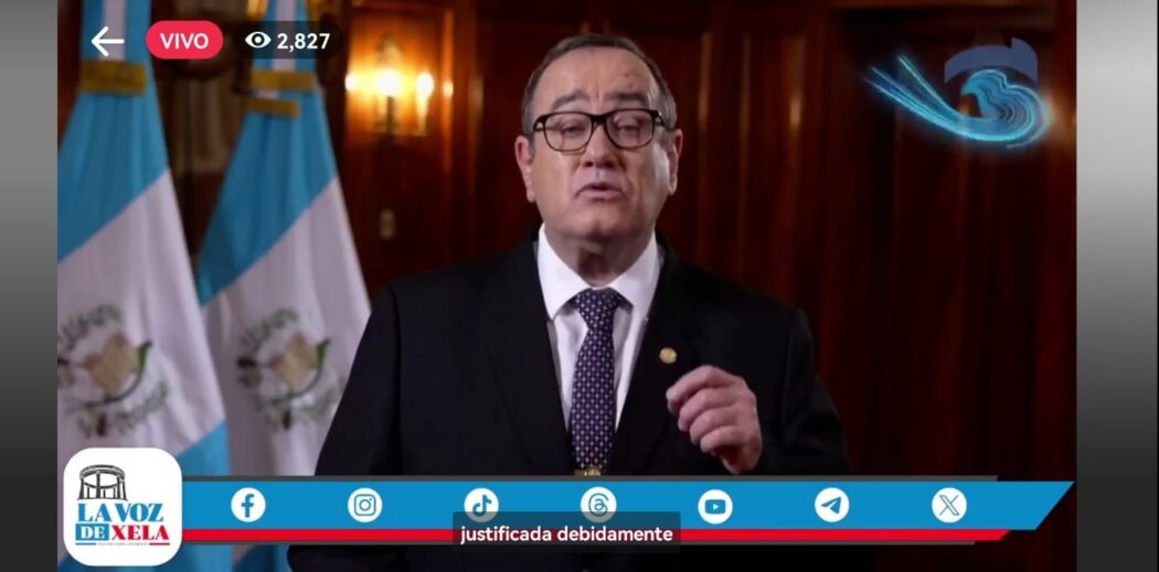 Alejandro Giammattei cadena nacional