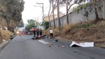 Accidente en Bárcena, Villa Nueva: dos motociclistas fallecen