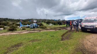 Ministro de Energía y Minas resulta ileso tras percance en helicóptero en Huehuetenango