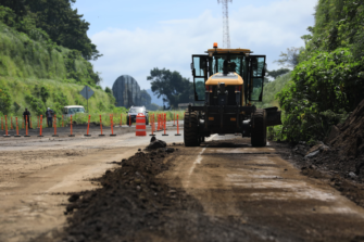 Rehabilitación del kilómetro 44 de la autopista Palín-Escuintla finalizará en marzo, anuncia el CIV