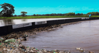 Biobarda en el río Motagua evita que 90% de residuos llegue al Caribe