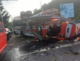 Bus con papeles en regla se accidenta en la ruta Interamericana