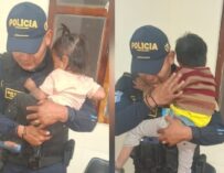 PNC rescata a dos niños abandonados en San Miguel Dueñas