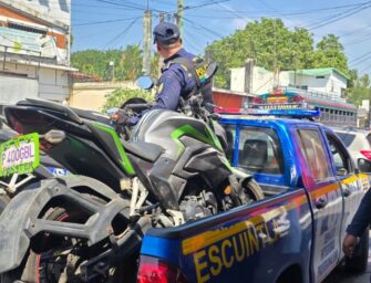 PNC consigna más de 6 mil motocicletas en operativos de seguridad en 2026