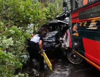 Accidente en ruta Palín–Escuintla deja un fallecido y sanciones a bus