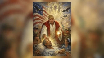 Donald Trump desata polémica tras publicar imagen como Jesucristo