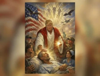 Donald Trump desata polémica tras publicar imagen como Jesucristo