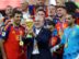 EAST RUTHERFORD (United States), 20/07/2026.- Spain's head coach Luis de la Fuente lifts the the World Cup trophy as the team celebrate after winning the FIFA World Cup 2026 final match Spain against Argentina, in New Jersey, USA, 19 July 2026. (España) EFE/EPA/CHRISTOPHER NEUNDORF