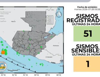 Guatemala suma 123 sismos sensibles en lo que va de 2026